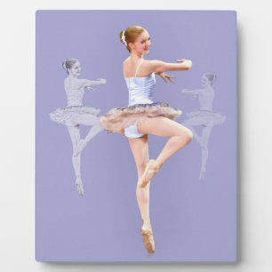 Twirling Ballerina in Triplicate Plaque