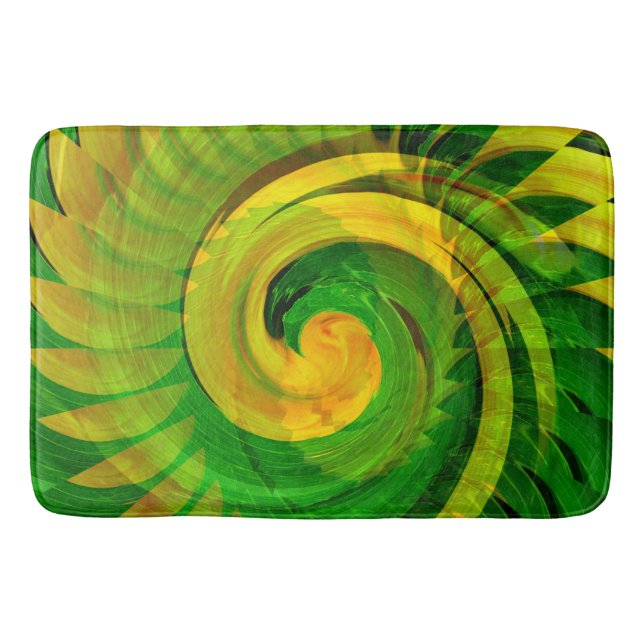Twirling Bloom..... Bath Mat (Front)