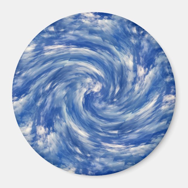 Twirling clouds...... magnet (Front)