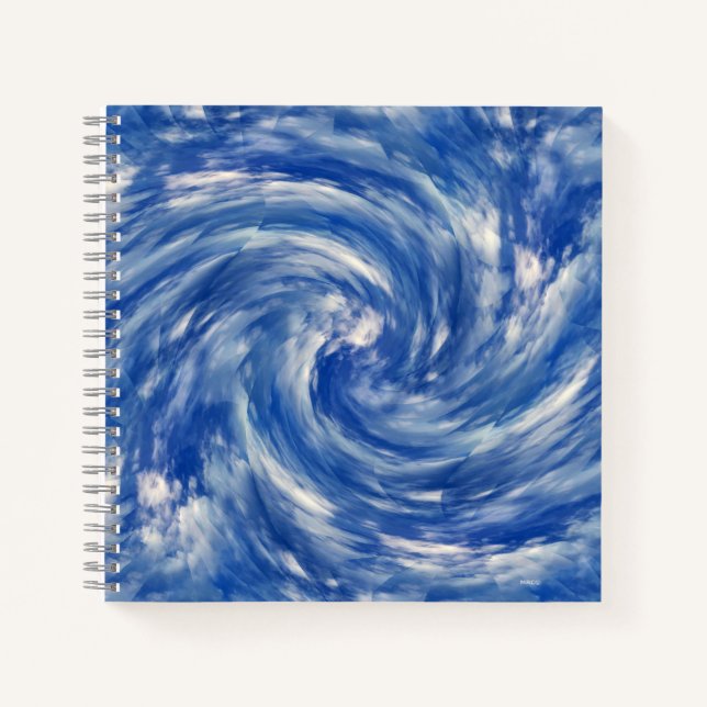 Twirling clouds...... notebook (Front)