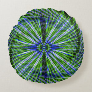 Twirling Palm Tree..... Round Cushion