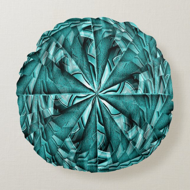 Twirling Sea..... Round Cushion (Front)