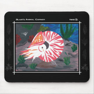 TWIS Mousepad: Blair's Animal Corner Nautilus Mouse Pad