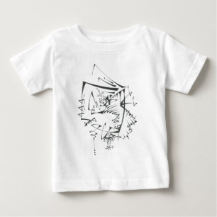 Twist Black White Abstract Tribal Tattoo Art Baby T-Shirt