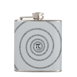 Twist for Pi Click Customise to Change Grey Colour Hip Flask
