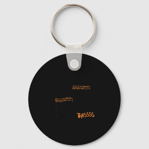 Twist the bones black cat halloween costume gift key ring