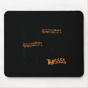 Twist The Bones Black Cat Halloween Costume Gift Mouse Pad