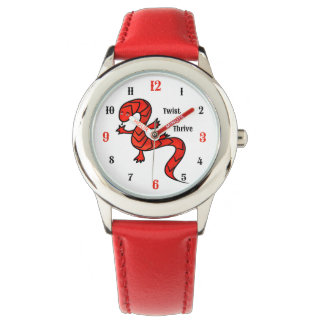 Twist & Thrive Red Lizard Watch