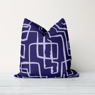Twist & Turn Midnight Navy Throw Pillow