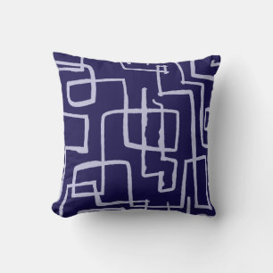 Twist & Turn Midnight Navy Throw Pillow