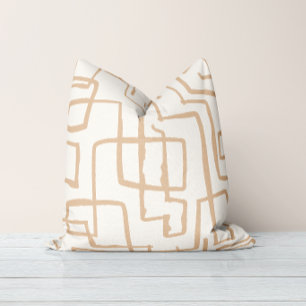 Twist & Turn Neutral Pastel Throw Pillow