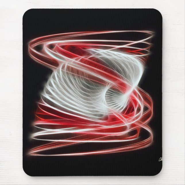 Twisted 1 Red Mouse Pad (Front)