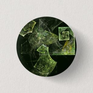 Twisted Balance Abstract Art Button (round)
