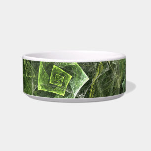 Twisted Balance Abstract Art Cat Bowl