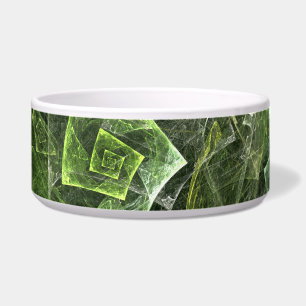 Twisted Balance Abstract Art Dog Bowl