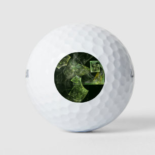 Twisted Balance Abstract Art Golf Balls