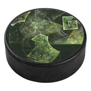 Twisted Balance Abstract Art Hockey Puck