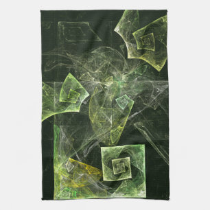 Twisted Balance Abstract Art Kitchen Towel