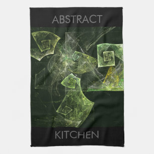 Twisted Balance Abstract Art Kitchen Towel