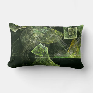 Twisted Balance Abstract Art Lumbar Pillow