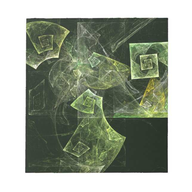 Twisted Balance Abstract Art Notepad (Front)