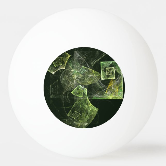 Twisted Balance Abstract Art Ping Pong Ball (Front)