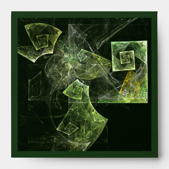 Twisted Balance Fractal Geometry Light Abstract Envelopes (Front)