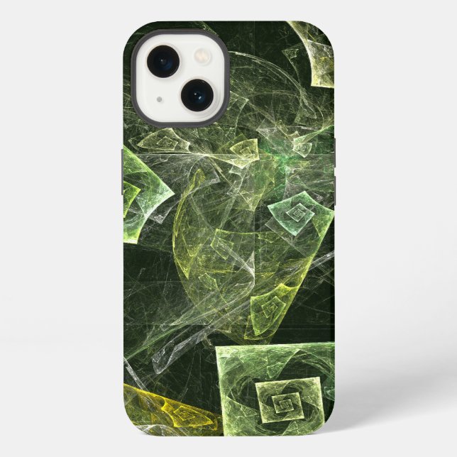 Twisted Balance Fractal Geometry Light Abstract iPhone Case (Back)