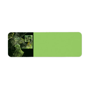 Twisted Balance Fractal Geometry Light Abstract Return Address Label