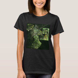 Twisted Balance Fractal Geometry Light Abstract T-Shirt