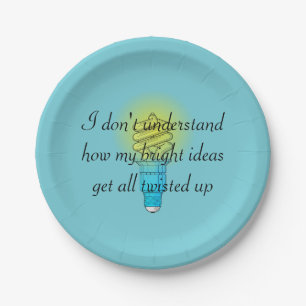 Twisted Bright Ideas Paper Plate