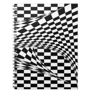 Twisted Checkers by Kenneth Yoncich Notebook