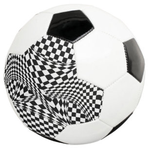 Twisted Checkers by Kenneth Yoncich Soccer Ball