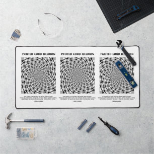 Twisted Cord Illusion (False Spiral) Desk Mat