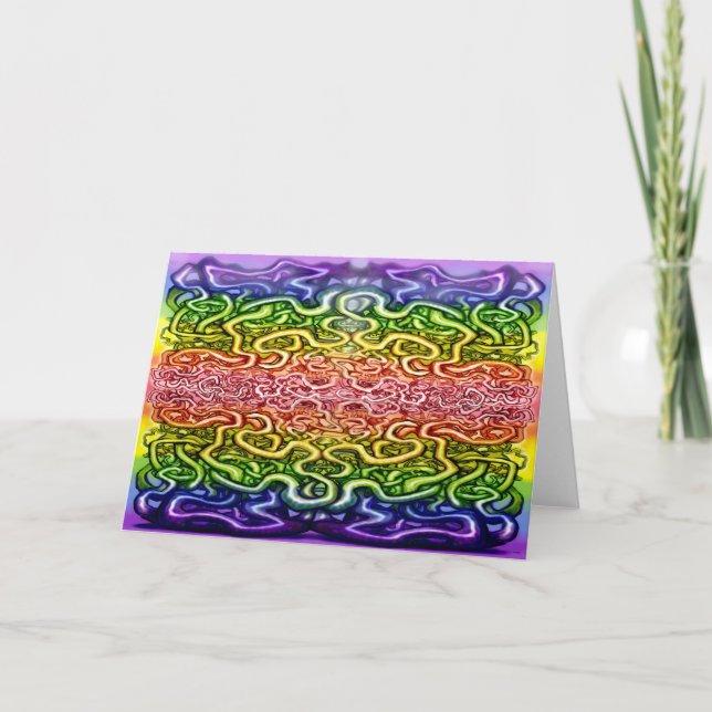 Twisted Double Rainbow Card (Front)
