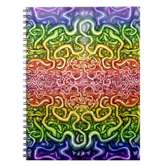 Twisted Double Rainbow Notebook (Front)