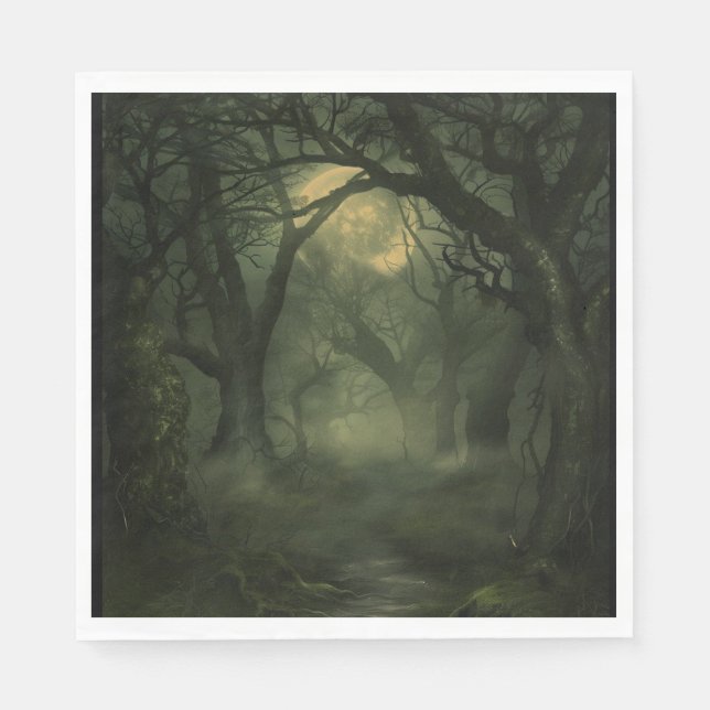 Twisted Forest Halloween Napkin (Front)