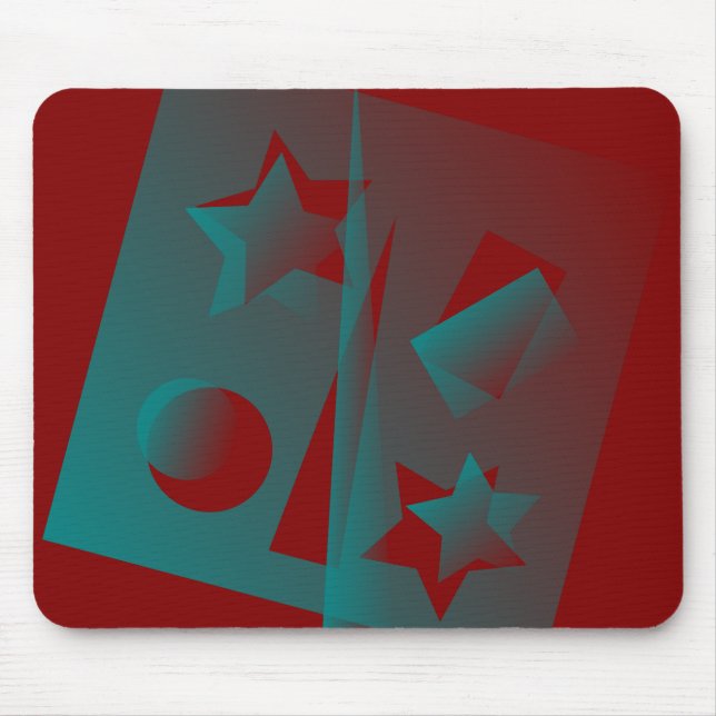 twisted geometry mouse pad (Front)