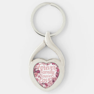 Twisted Heart Keychain - Forever Family, Forever L