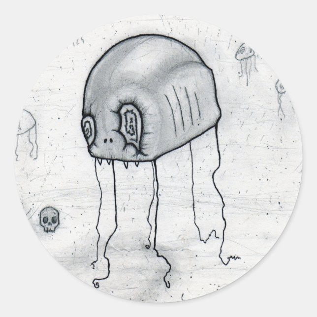Twisted Jellyfish Stickers x6 (Front)