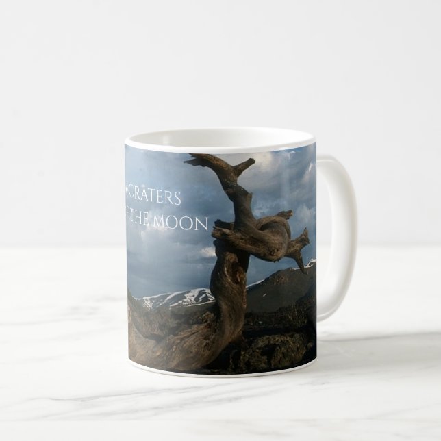 Twisted Limber Pine Trunk, Craters of the Moon Coffee Mug (Front Right)