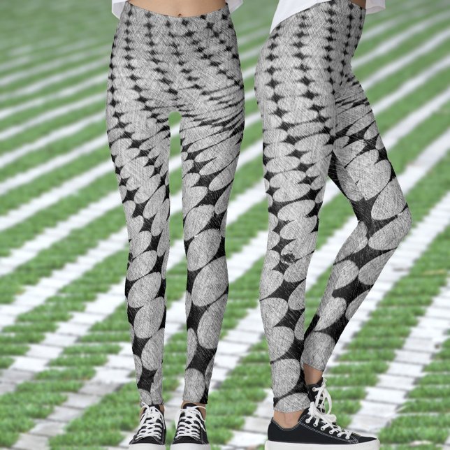 Twisted Pattern of Circles and Diamonds Leggings (Creator Uploaded)