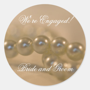 Twisted Pearls Engagement Envelope Seals