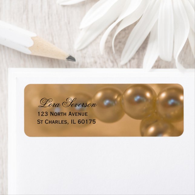 Twisted Pearls Return Address Label (Insitu)