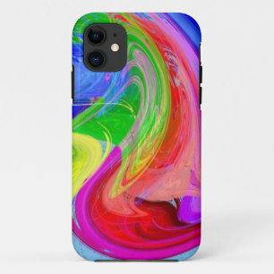 Twisted rainbow iPhone 11 case
