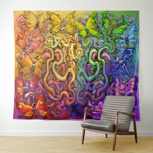 Twisted Rainbow Tapestry (In Situ (Horizontal))