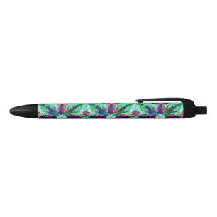 Twisted Rainbow Vapours Two Black Ink Pen