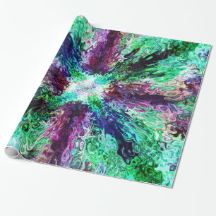Twisted Rainbow Vapours Two Wrapping Paper
