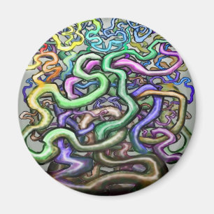 Twisted Rainbow Vines Magnet