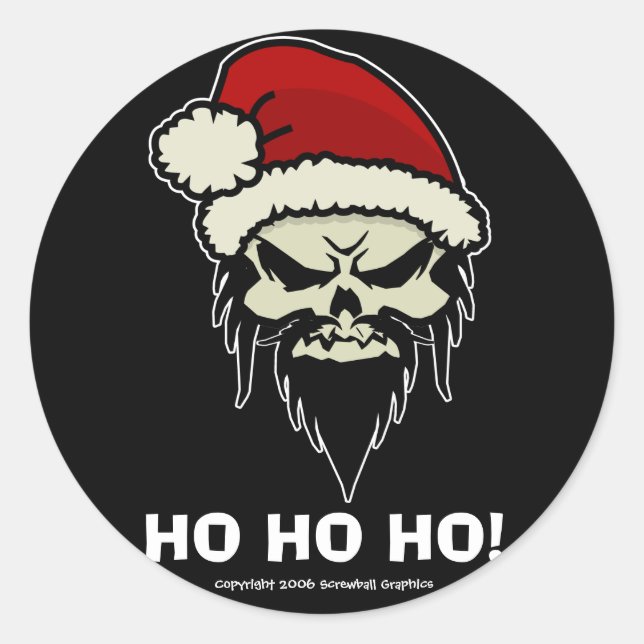 Twisted Santa Stickers (Front)